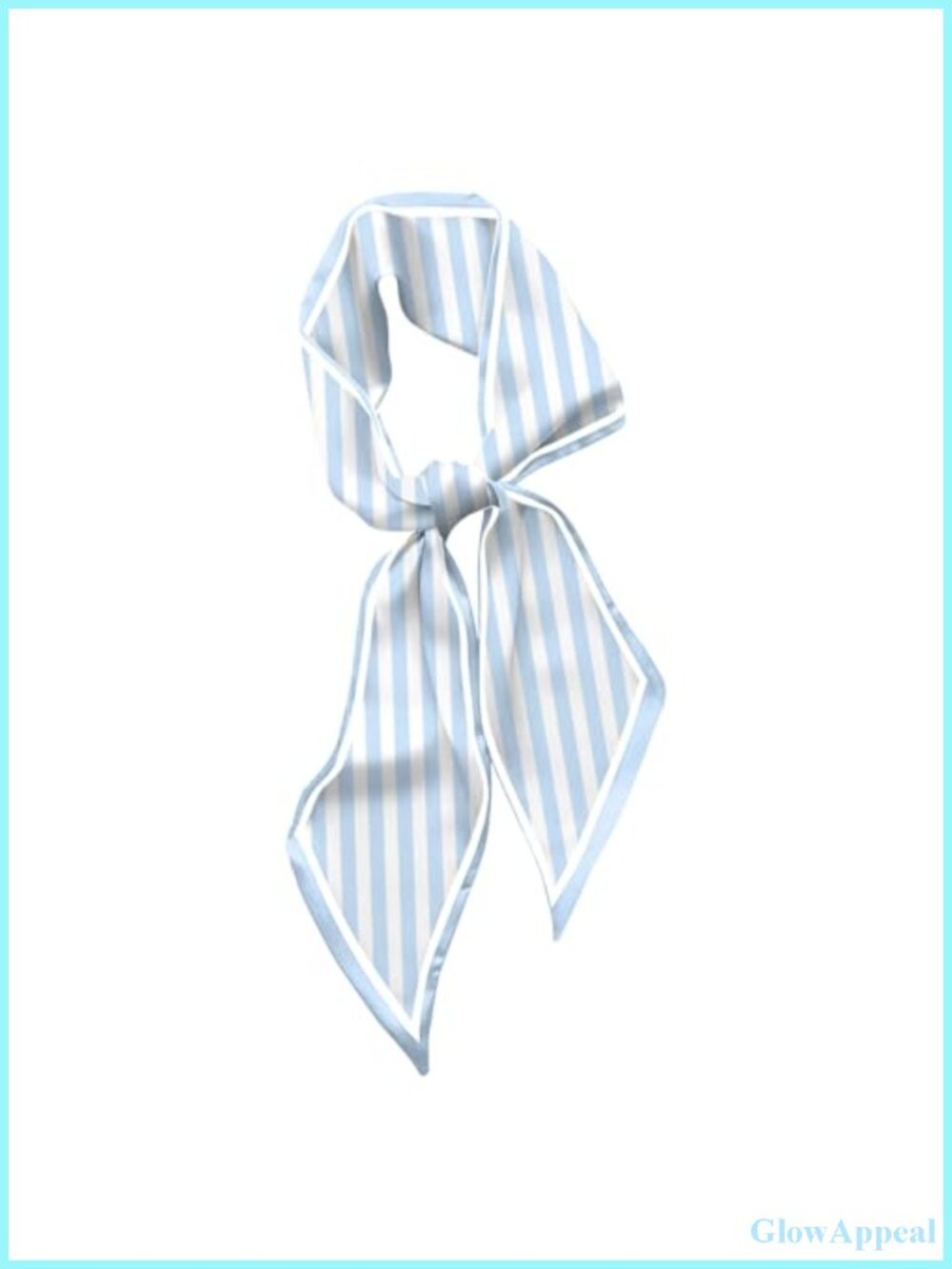 Silk Feeling Satin Long Scarf for Hair Neck Handbag Decoration
